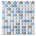 15mm Blends Square Colorful Crystal Glass Mosaic Tile Backsplash Tile-10