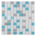 15mm Blends Square Colorful Crystal Glass Mosaic Tile Backsplash Tile-8