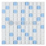 15mm Blends Square Colorful Crystal Glass Mosaic Tile Backsplash Tile-9