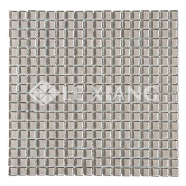 15mm Kitchen Backsplash Tiles Square Crystal Glass Mosaic Tile-4