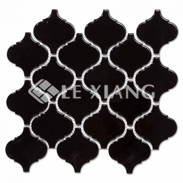 Arabesque Ceramic Kithen Backsplash Mosaic Tiles-1