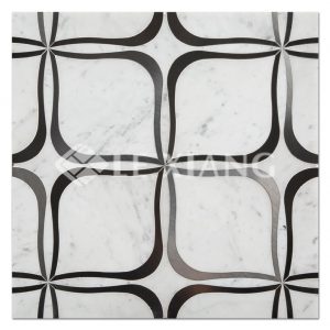 Aurora Water Jet Cut Stone Mosaics Tiles For Bathroom Wall-1