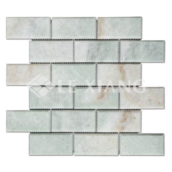 Beveled Brick Stone Tile Marble Mosaic Tile Flooring-2