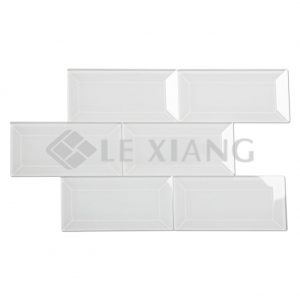 Beveled Crystal Glass Brick Moasic Tile Collection For Bathroom Wall 3inchx6inch-1