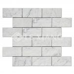 Bianco Carrara Brick Marble Mosaic Tiles For Wall-1