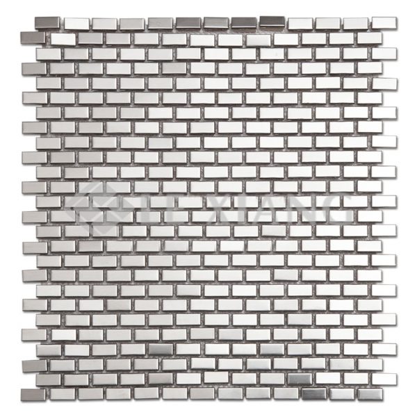 Brick Kitchen Bachsplash Stainless Steel Mosaic Tile-1