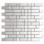 Brick Kitchen Bachsplash Stainless Steel Mosaic Tile-3