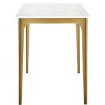 Carrara Marble Top High Dining Table-1