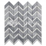 Chevron Pattern Marble Mosaic Tile Bathroom Floors Kitchen Backsplash 2-5