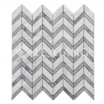 Chevron Pattern Marble Mosaic Tile Bathroom Floors Kitchen Backsplash 2-6