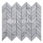 Chevron Pattern Marble Mosaic Tile Bathroom Floors Kitchen Backsplash 3-3