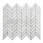 Chevron Pattern Marble Mosaic Tile Bathroom Floors Kitchen Backsplash 3-6