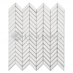 Chevron Pattern Marble Mosaic Tile Bathroom Floors Kitchen Backsplash 3-7