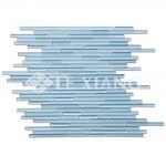 Colorful Strip Crystal Glass Mosaic Tile 2-4