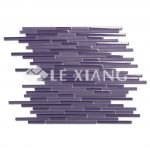 Colorful Strip Crystal Glass Mosaic Tile 2-8