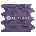 Colorful Strip Crystal Glass Mosaic Tile 6-6