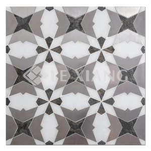 Dialectics WaterJet Cut Marble Mosaics Tile Bathroom Floors Kitchen Backsplash-1