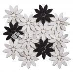 Flower Bathroom Floors Marble Mosaic Tile-3