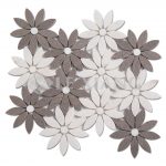 Flower Bathroom Floors Marble Mosaic Tile-5