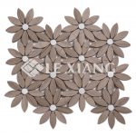 Flower Bathroom Floors Marble Mosaic Tile-6