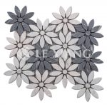 Flower Bathroom Floors Marble Mosaic Tile-7