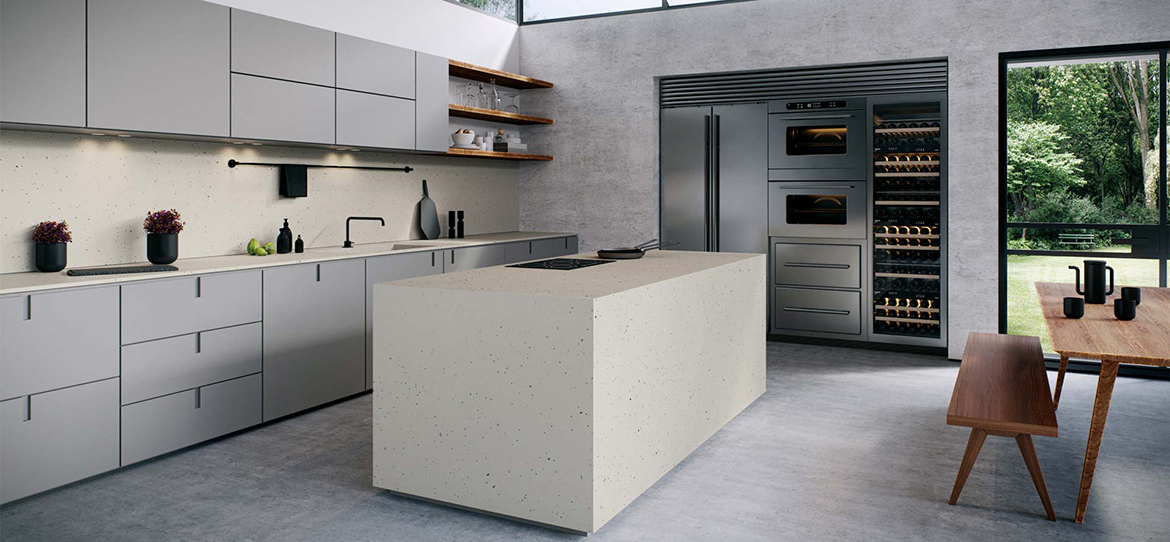 SY-W021 Frozen Terra Quartz Tile Benchtops