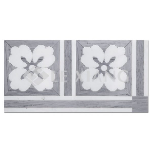 Gardenia Water Jet Cut Mosaic Tiles Bathroom Wall Tile-1