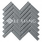 Herringbone Crystal Glass Mosaic Tile Kitchen Backsplash-2