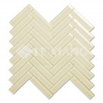 Herringbone Crystal Glass Mosaic Tile Kitchen Backsplash-8