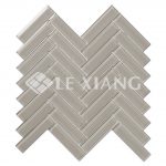 Herringbone Crystal Glass Mosaic Tile Kitchen Backsplash-9