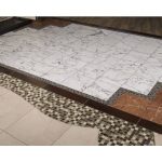 Italian White Statuary Venato Marble Living Room Flooring-17