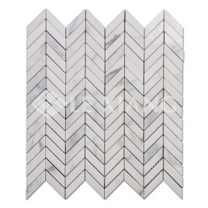 Marble Chevron Mosaic Tile For Kitchen Backsplash And Bathroom Wall-1