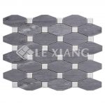 Marble Long Octagon Mosaic Tile Kitchen Backsplash-3