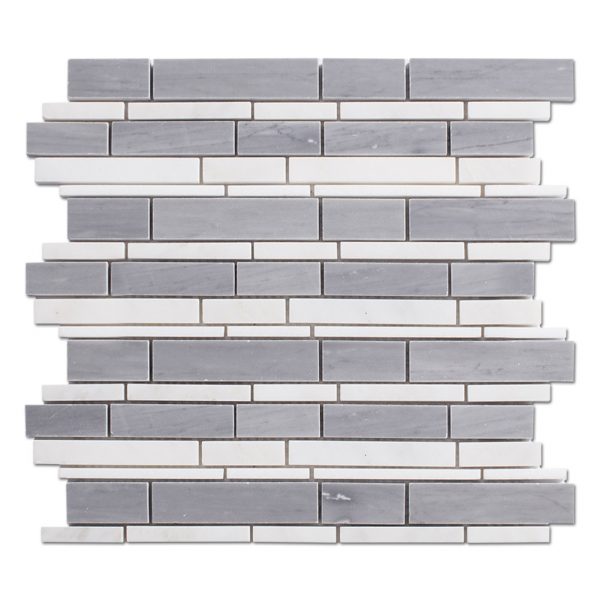 Marble Strip Mosaic Tile For Kitchen Backsplash And Bathroom Floor Backsplash Wall 1-1