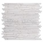 Marble Strip Mosaic Tile For Kitchen Backsplash And Bathroom Floor Backsplash Wall 2-2