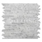 Marble Strip Mosaic Tile For Kitchen Backsplash And Bathroom Floor Backsplash Wall 2-4