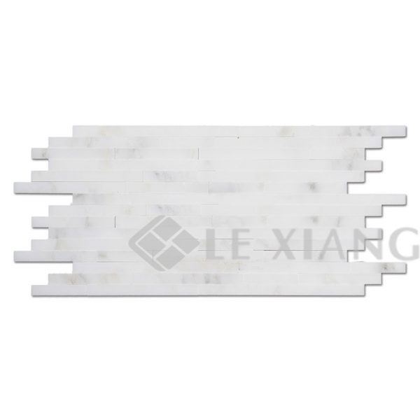 Marble Strip Mosaic Tile For Kitchen Backsplash And Bathroom Floor Backsplash Wall 5-1