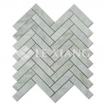 Ming Green Herringbone Stone Mosaic Tile-3