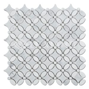 Mumflower Pattern Marble Mosaics Tile-1