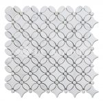 Mumflower Pattern Marble Mosaics Tile-6