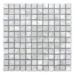 Nature White Mother of Pearl Square Mosaics Tile-2