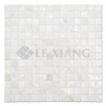 Nature White Mother of Pearl Square Mosaics Tile-3