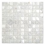 Nature White Mother of Pearl Square Mosaics Tile-4