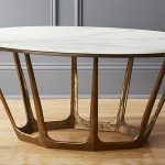 Oval Retro Marble Coffee Table-4