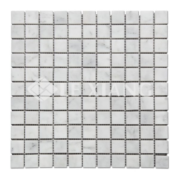 Square Mosaic Tile Bianco Carrara Collection-3