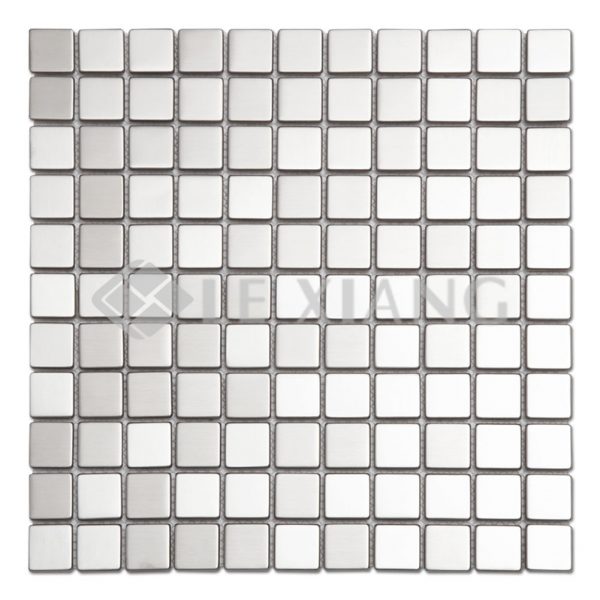 Square Stainless Steel Mosaic Tile Kitchen Backsplash-1