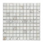 Square Stone Mosaic Tile Calacatta Gold Marble For Kitchen Backsplash-2