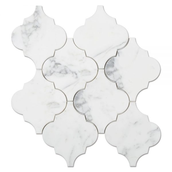 Stone Arabesque Marble Mosaic Tile For Home Wall Tiles-1