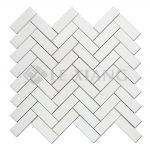 Stone Herringbone Patten Mosaic Tile For Bathroom Flooring-2