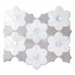 Water Jet Cut Marble Mosaic Kitchen Backsplash Tile-2